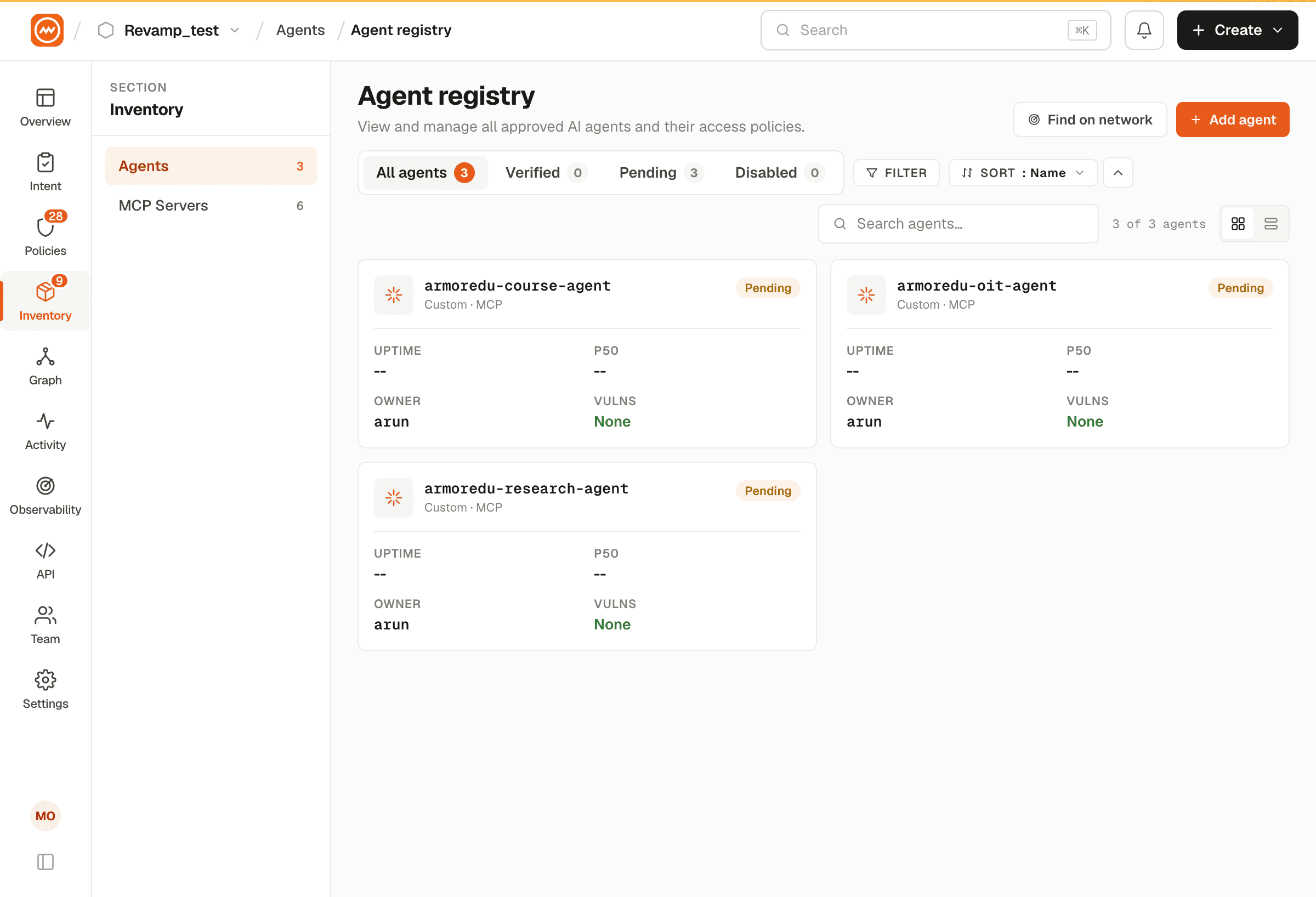 Agent Registry overview