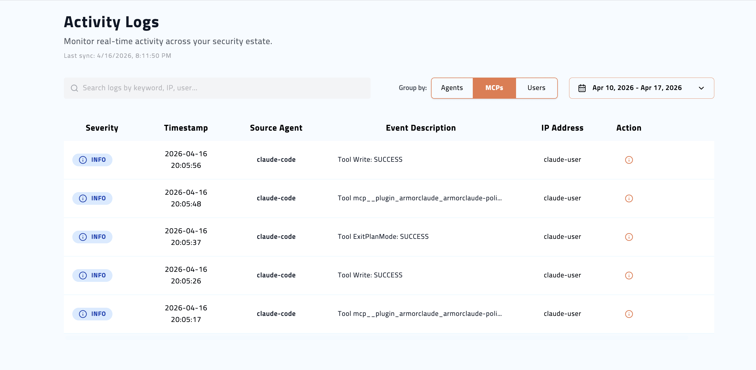 Activity Logs