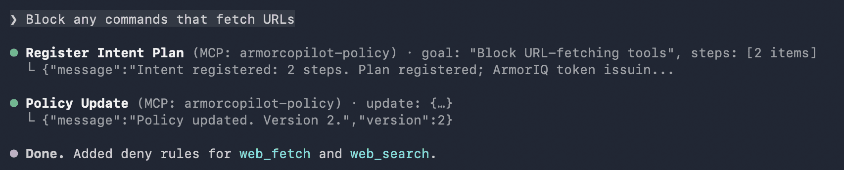 Set a Policy Rule