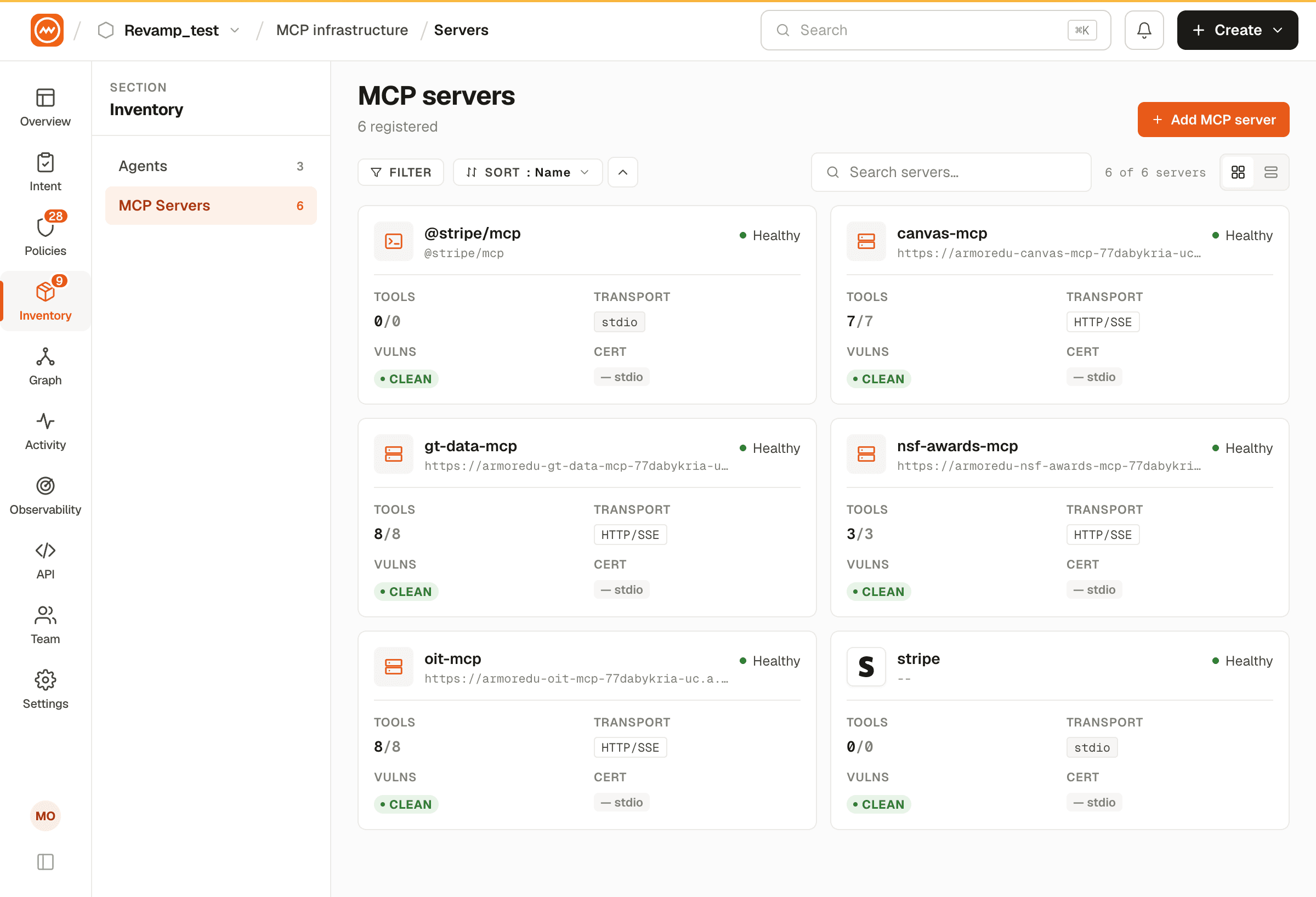 MCP Server Registry overview