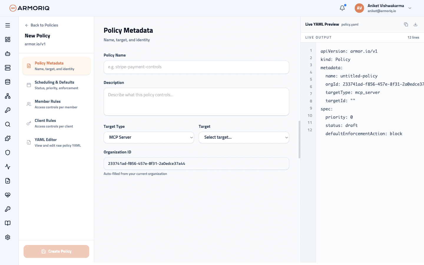 Policy Studio overview
